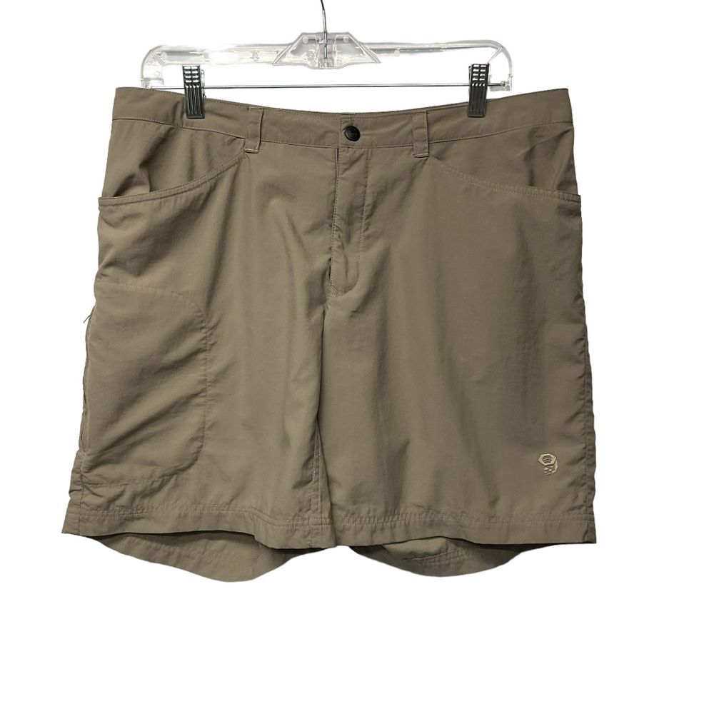 Mountain Hardwear Women's Bermuda Shorts Size 14‎ Tan Brown Nylon Outdoor Hiking